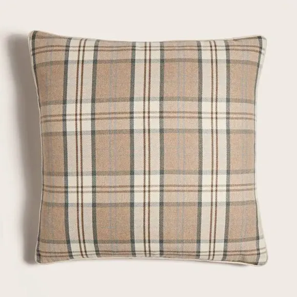Square Cushion Cover with Zip - Natural
