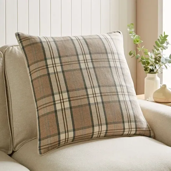 Square Cushion Cover with Zip - Natural