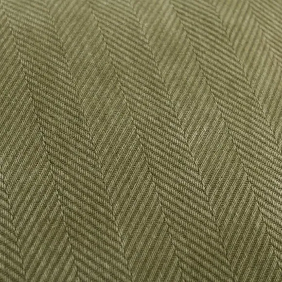 Square Cushion Cover with Zip - Olive, Chenille