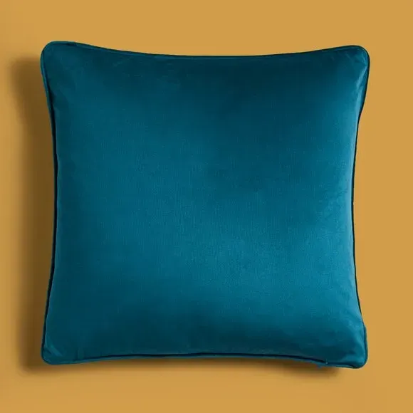Square Cushion Cover with Zip - Peacock