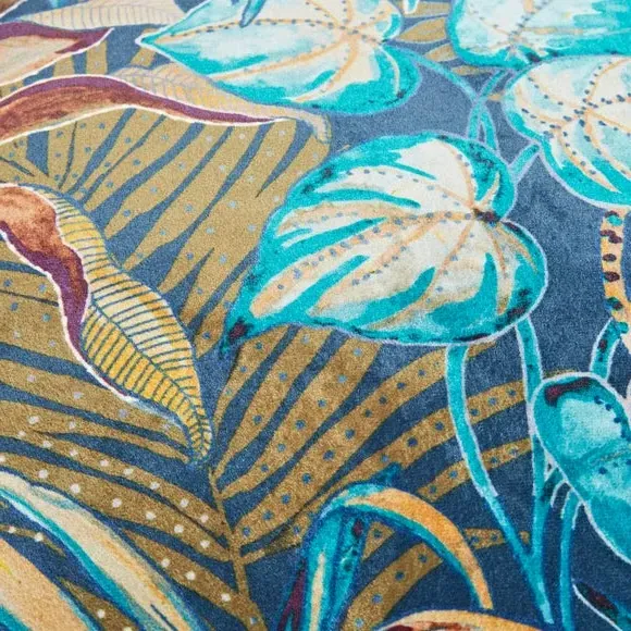 Square Cushion Cover with Zip - Peacock