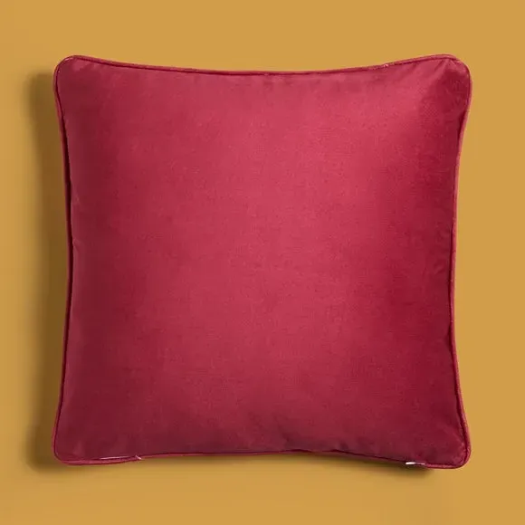 Square Cushion Cover with Zip - Peacock