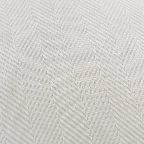 Square Cushion Cover with Zip - Silver, Chenille