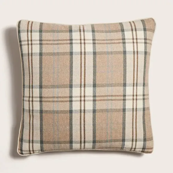 Square Cushion Cover with Zip - Stone