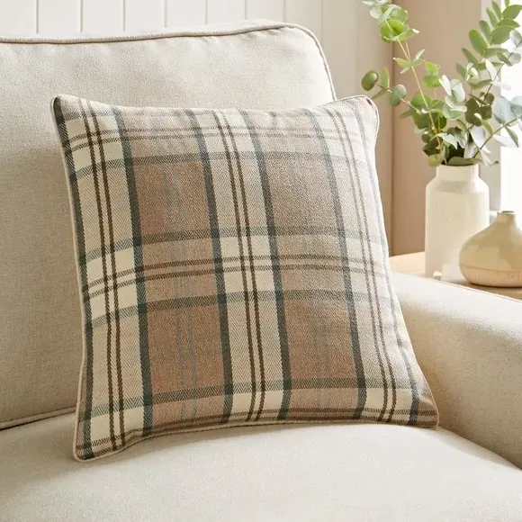Square Cushion Cover with Zip - Stone