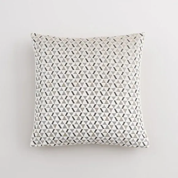 Square Cushion Cut Velvet Triangles - Cream