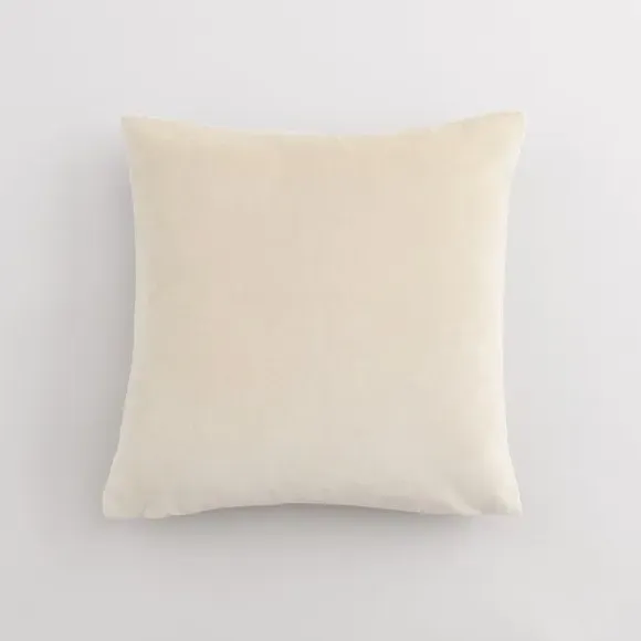 Square Cushion Cut Velvet Triangles - Cream