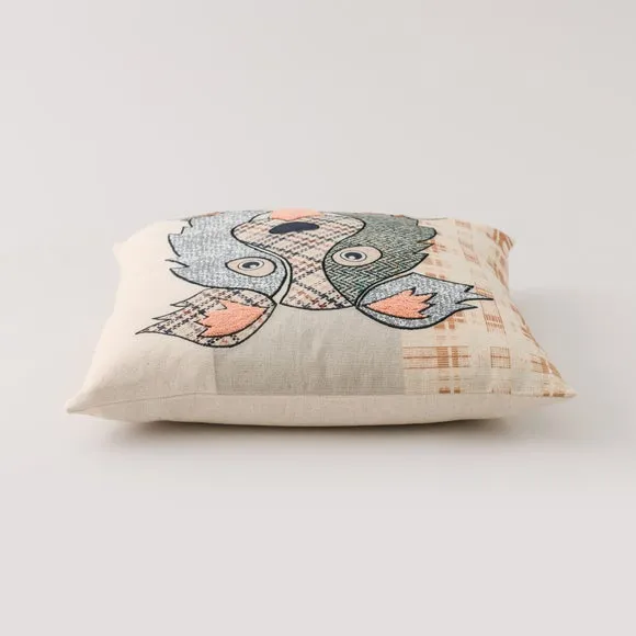 Square Cushion Patchwork Design - Multicolor