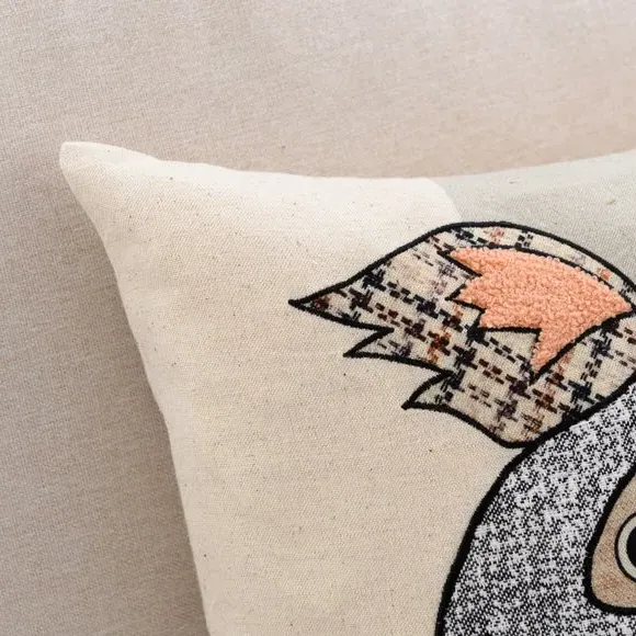 Square Cushion Patchwork Design - Multicolor