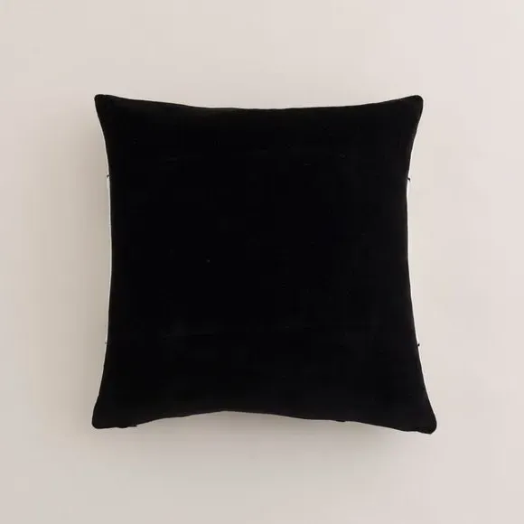 Square Cushion Triangle Patchwork - Cotton Velvet