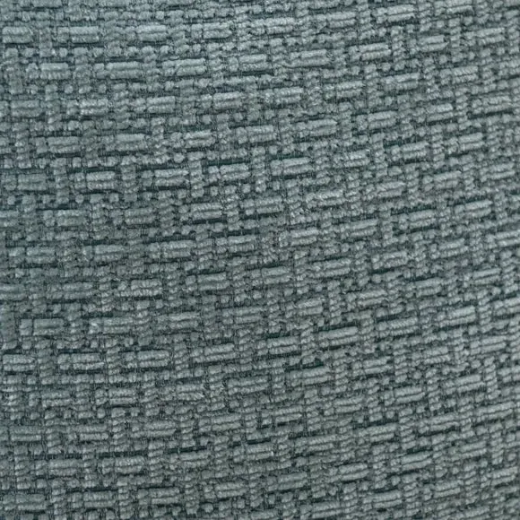 Square Cushion with Basketweave - Duck Egg, Chenille