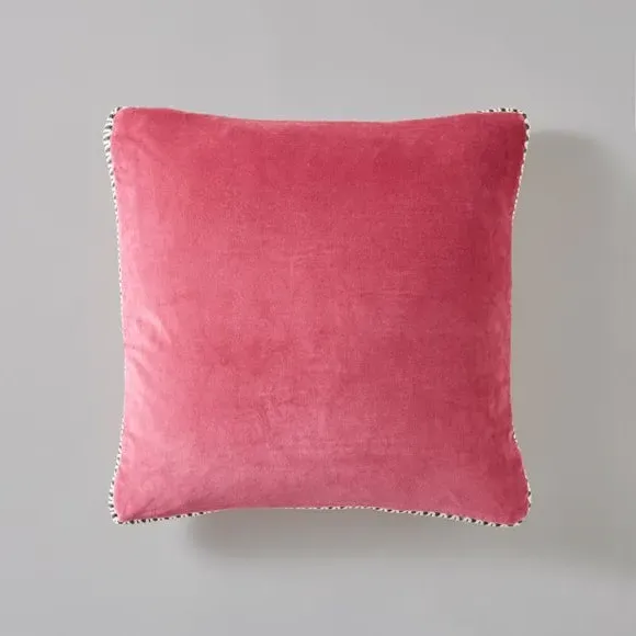 Square Cushion with Box Edge - Fuschia