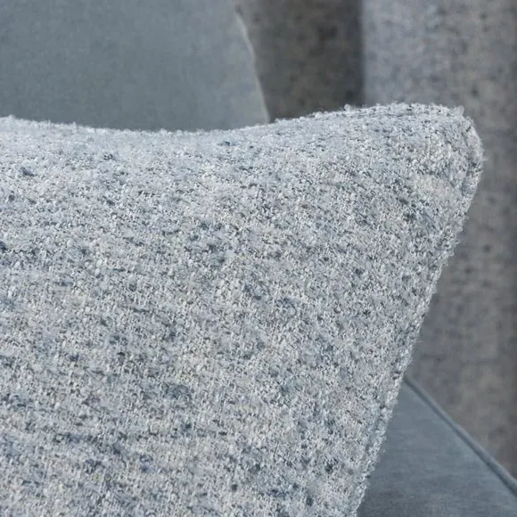 Square Cushion with Feather Fill - Blue