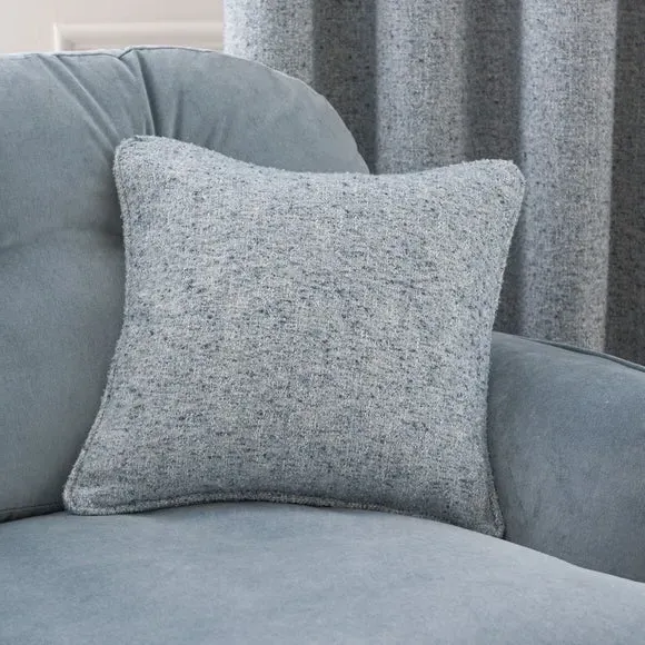 Square Cushion with Feather Fill - Blue image