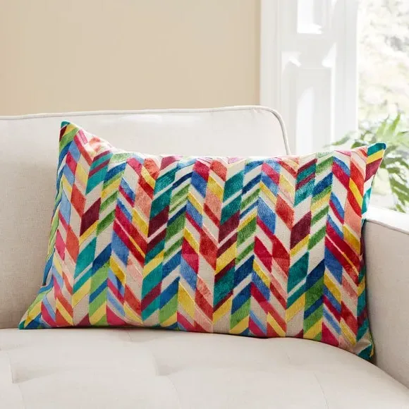 Square Cushion with Feather Fill - Chindi Brights image