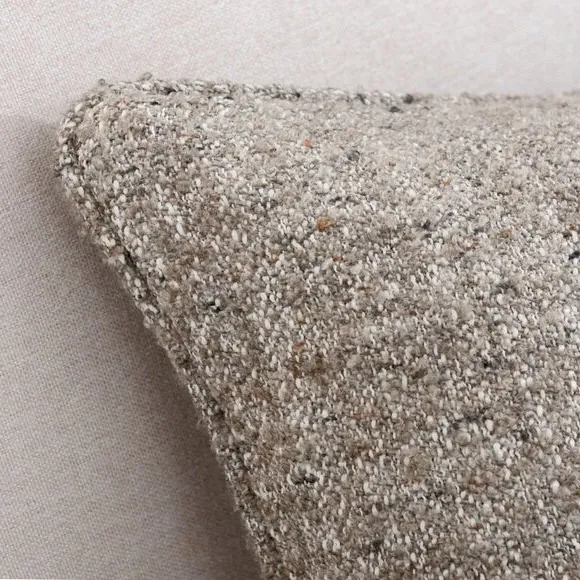 Square Cushion with Feather Fill - Natural