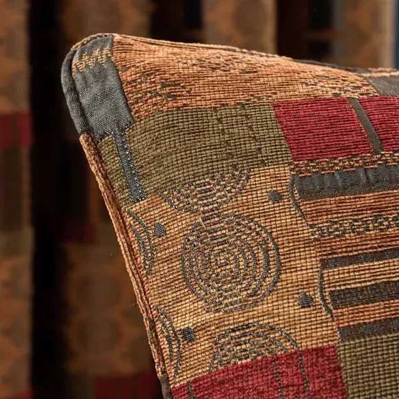 Square Cushion with Feather Fill - Terracotta