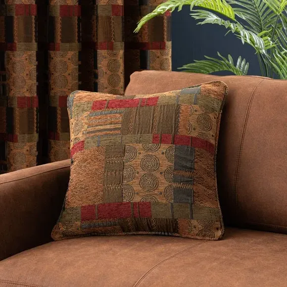 Square Cushion with Feather Fill - Terracotta