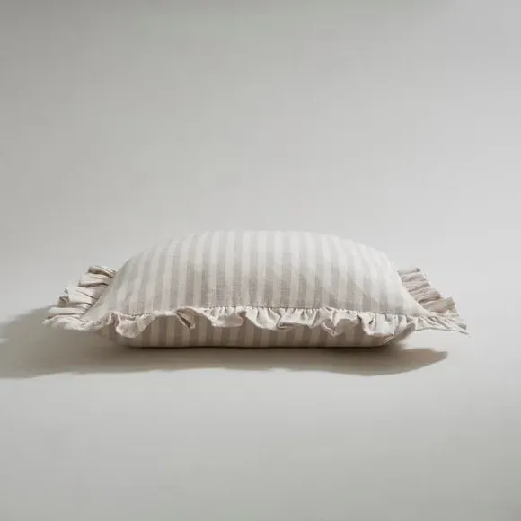 Square Cushion with Frill Edge - Lilac