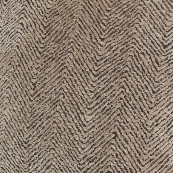 Square Cushion with Herringbone - Natural, Chenille