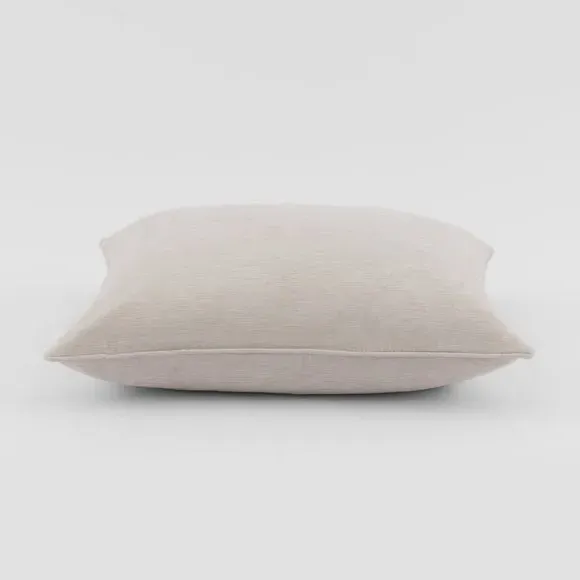 Square Cushion with Hollow Fibre Fill - Sandstone, Chenille
