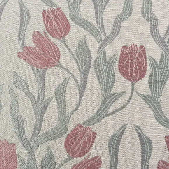 Square Cushion with Jacquard Design - Blush