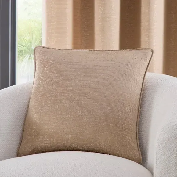 Square Cushion with Jacquard Weave - Champagne image