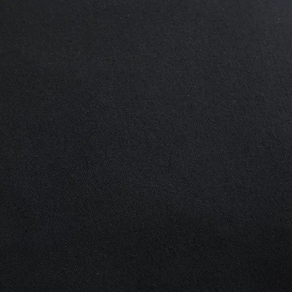 Square Cushion with Oxford Edge - Black