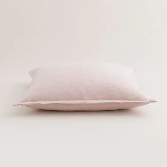 Square Cushion with Oxford Edge - Blush