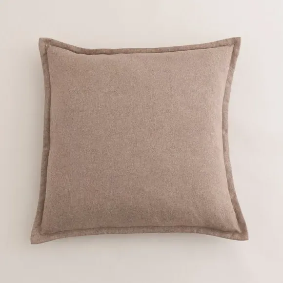 Square Cushion with Oxford Edge - Mocha