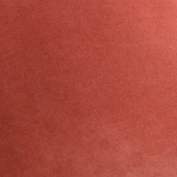 Square Cushion with Piped Edge - Baked Clay, Velvet