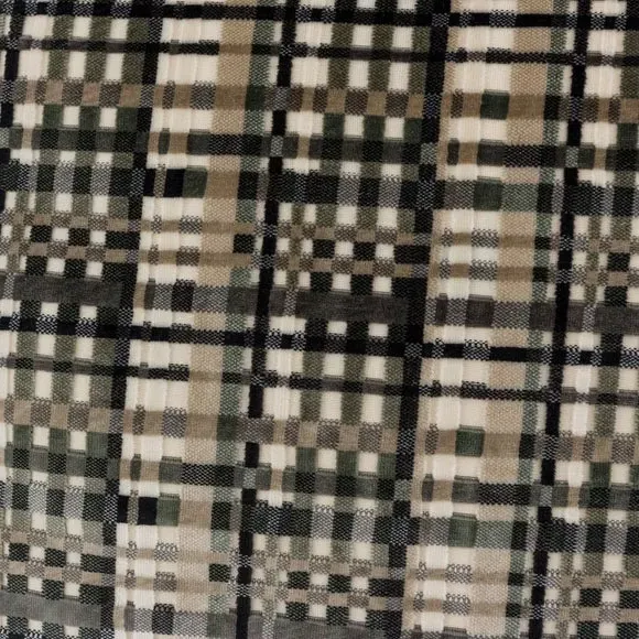 Square Cushion with Piped Edge - Brown, Velvet