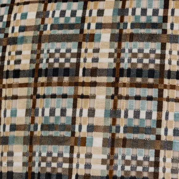 Square Cushion with Piped Edge - Butterscotch, Velvet