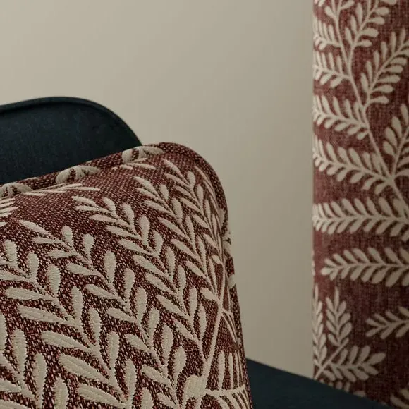Square Cushion with Piped Edge - Clay, Fabric