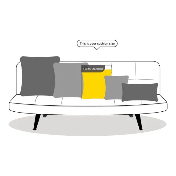 Square Cushion with Piped Edge - Duck Egg