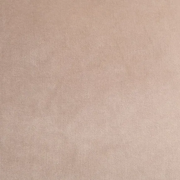 Square Cushion with Piped Edge - Natural, Velvet