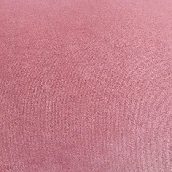 Square Cushion with Piped Edge - Pink, Velvet