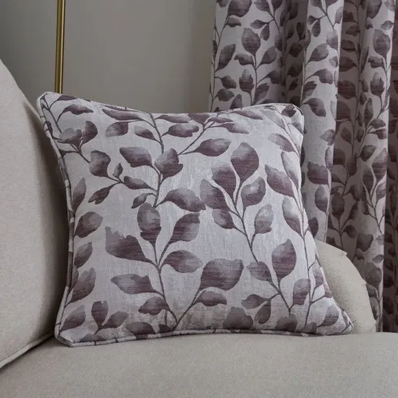 Square Cushion with Piped Edge - Thistle, Jacquard
