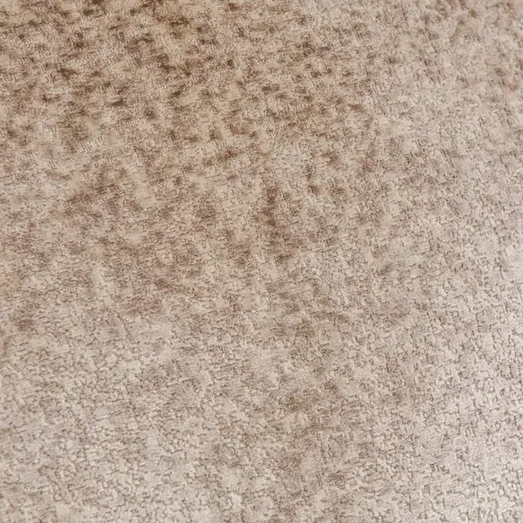 Square Cushion with Piped Edges - Natural, Velvet