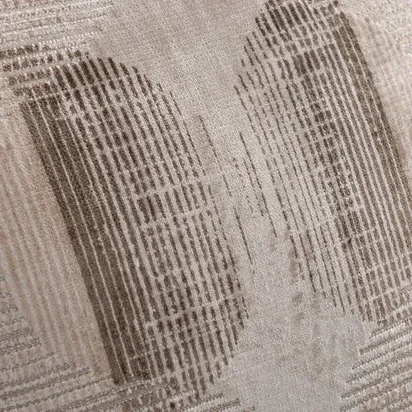 Square Cushion with Piping - Natural, Velvet