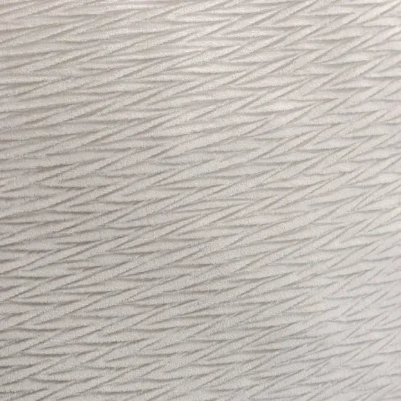 Square Cushion with Polyester Fill - Ivory, Velvet