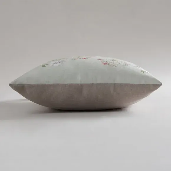 Square Cushion with Rabbit Print - Multicolor