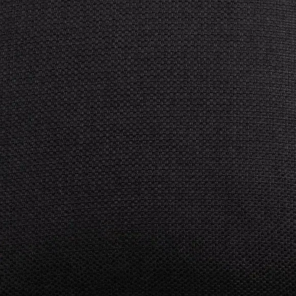 Square Cushion with Removable Cover - Black, Fabric