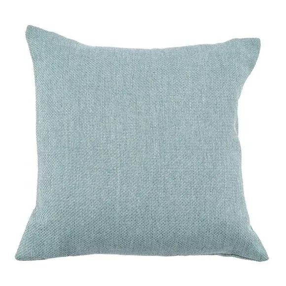 Square Cushion with Removable Cover - Blue, Fabric