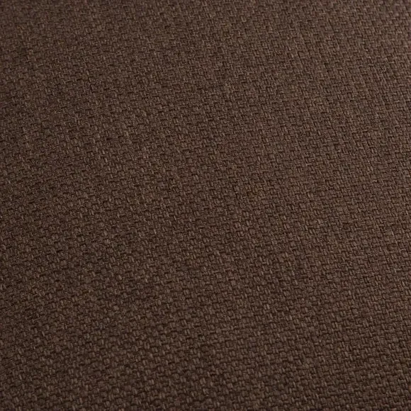Square Cushion with Removable Cover - Brown, Fabric