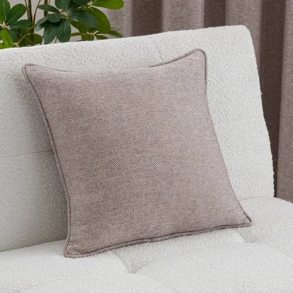 Square Cushion with Removable Cover - Fawn
