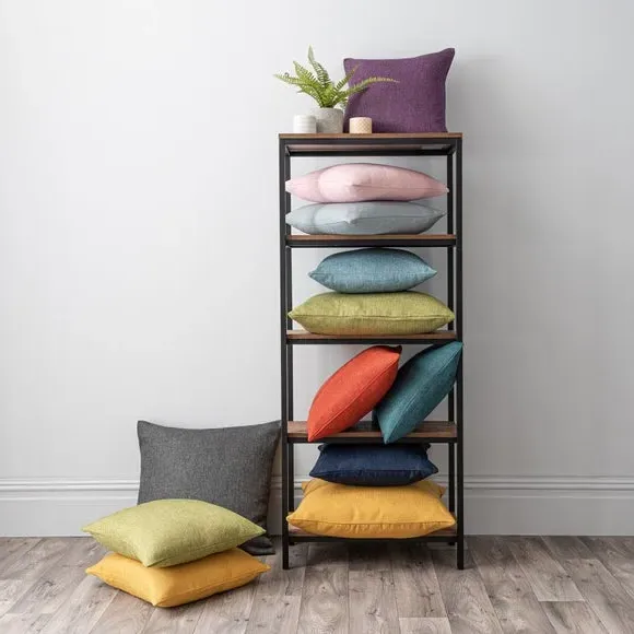 Square Cushion with Removable Cover - Ochre, Fabric