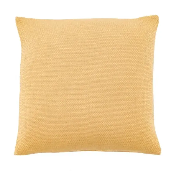 Square Cushion with Removable Cover - Ochre, Fabric