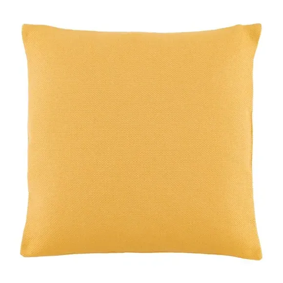 Square Cushion with Removable Cover - Ochre, Fabric