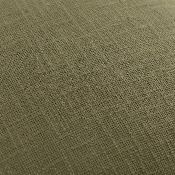 Square Cushion with Removable Cover - Olive, Cotton